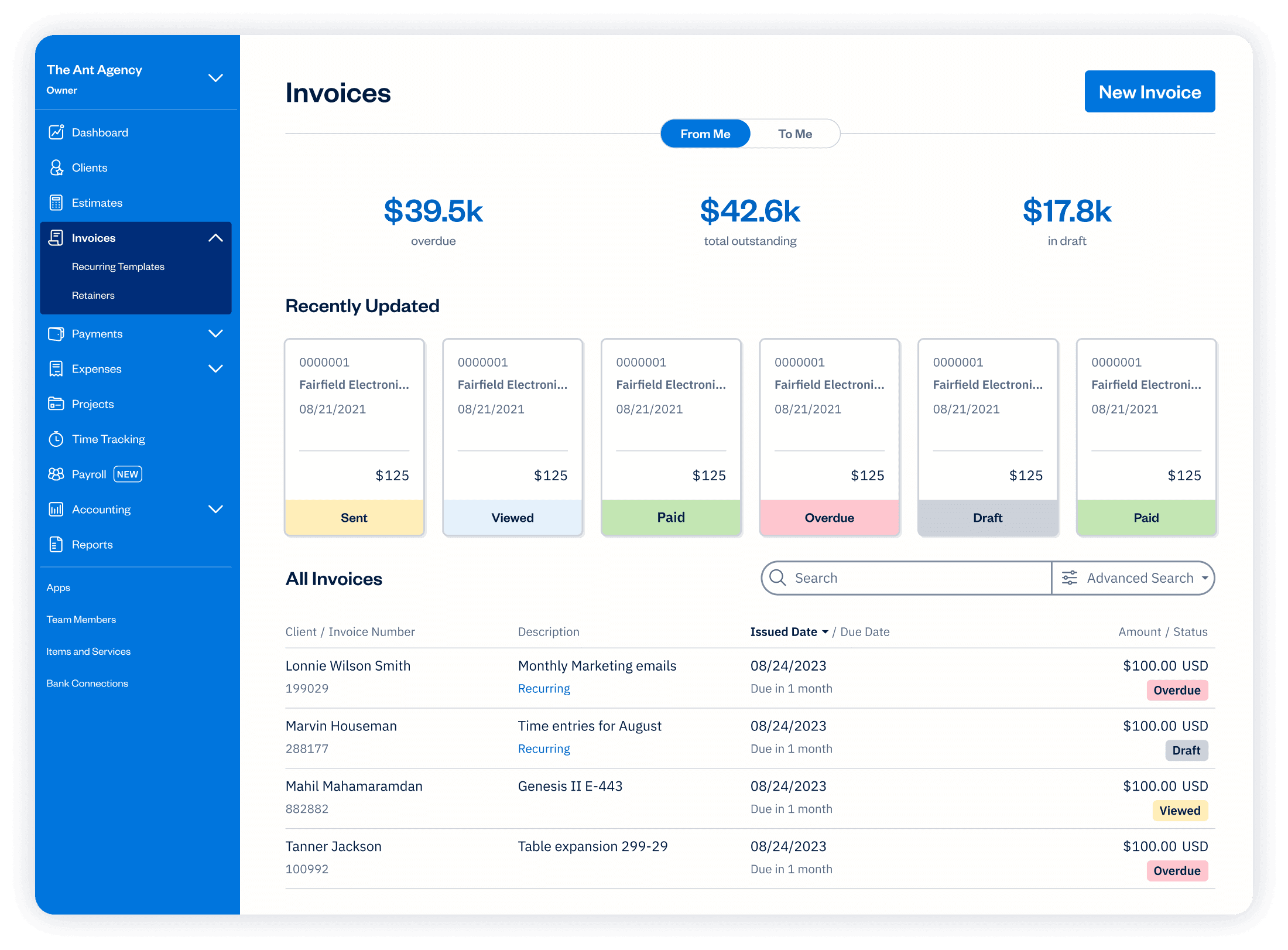 Invoicing